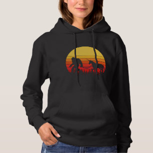 Bigfoot och Unicorn i en Retro Design T Shirt