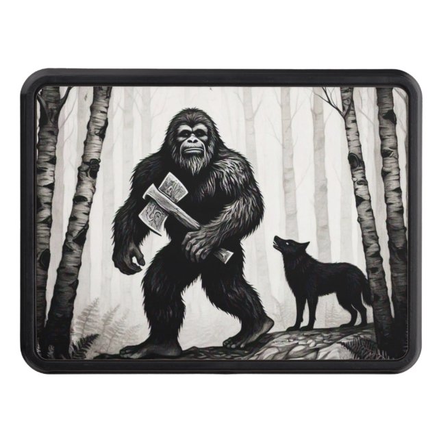 Bigfoot och Varg Dragkroksskydd (Framsidan)