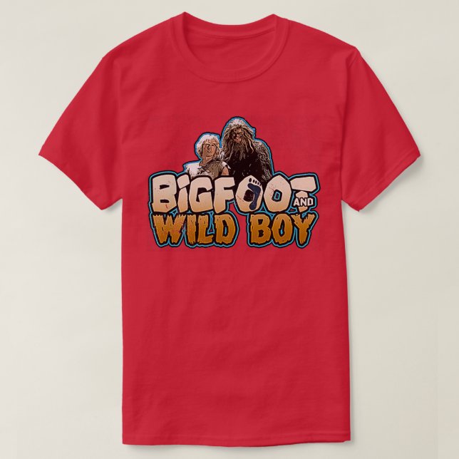 Bigfoot och Vild Boy i nöd T Shirt (Design framsida)