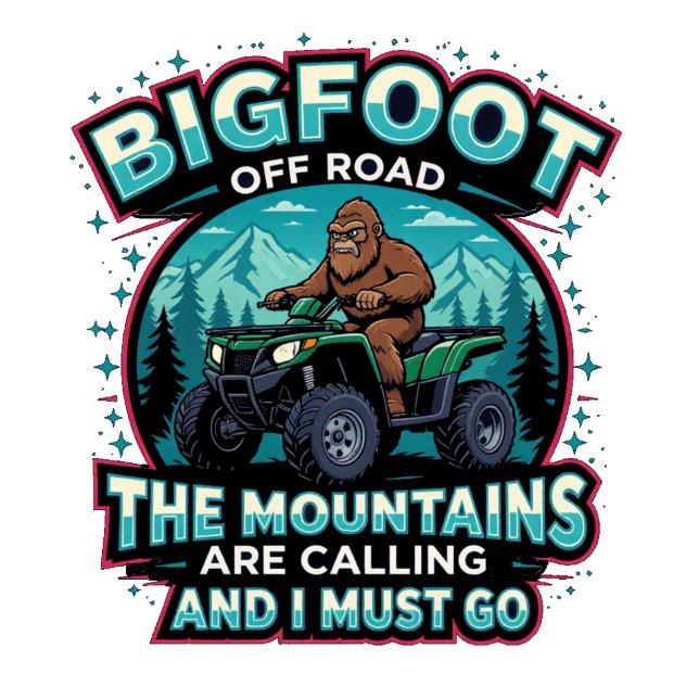 Bigfoot Off Road Berg kallar T Shirt (Skapare uppladdad)