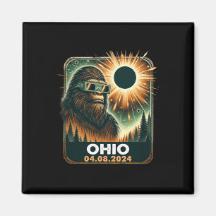 Bigfoot Ohio Total Solar Eclipse 2024 med Eclipse Magnet