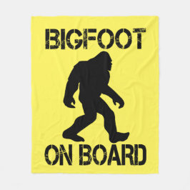 Bigfoot-on-board - Funny Bigfoot Fleecefilt