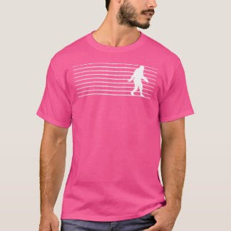 Bigfoot optisk Illusion Linjer Art Sasquatch-krypt T Shirt