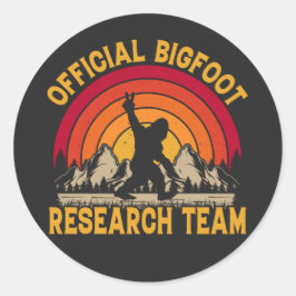 Bigfoot Original Research Team Runt Klistermärke