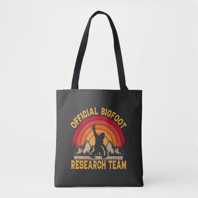 Bigfoot Original Research Team Tote Bag Tygkasse (Framsida)