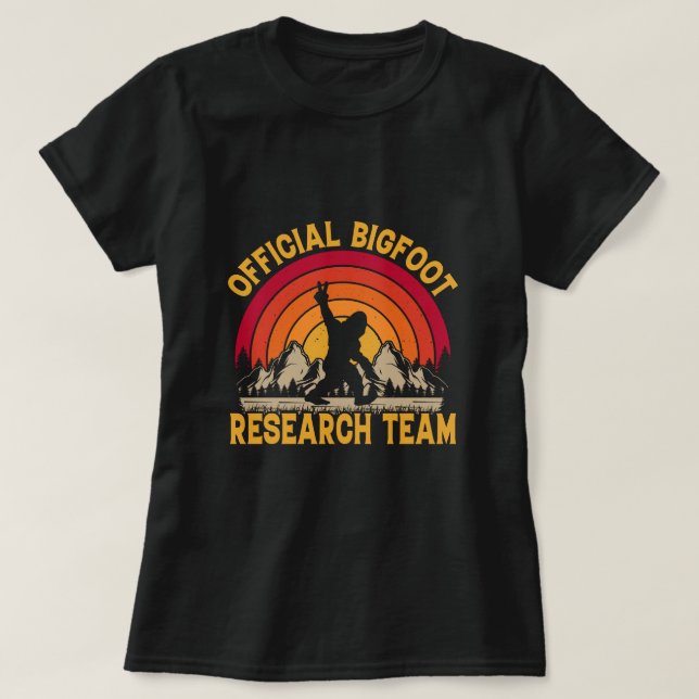 Bigfoot Original Research Team Womens T Shirt (Design framsida)