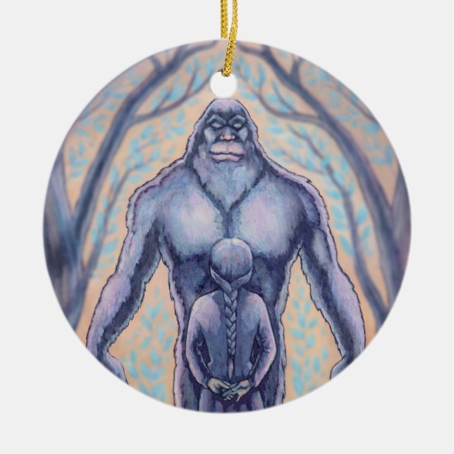 Bigfoot Ornament Personlig Sasquatch Gifts (Framsidan)