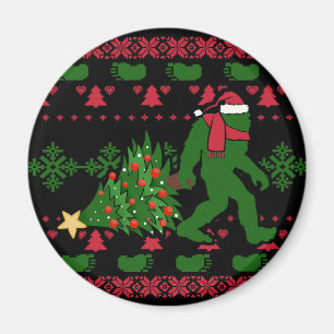 Bigfoot på bakgrunden i sticka magnet
