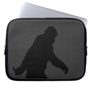 Bigfoot på kolfiberutskrift laptop sleeve