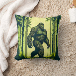 Bigfoot på skogspromenad kudde