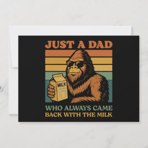 Bigfoot Pappa Bara En Pappa Som Alltid Kom Tillbak Inbjudningar