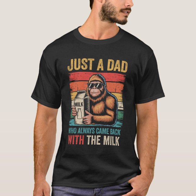 Bigfoot Pappa bara en Pappa som alltid kom tillbak T Shirt (Framsida)