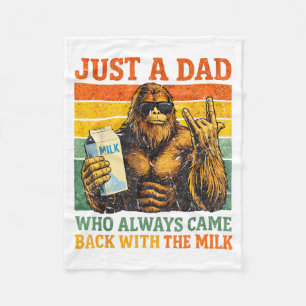 Bigfoot Pappa En Pappa Som Kom Tillbaka Med Mjölke Fleecefilt