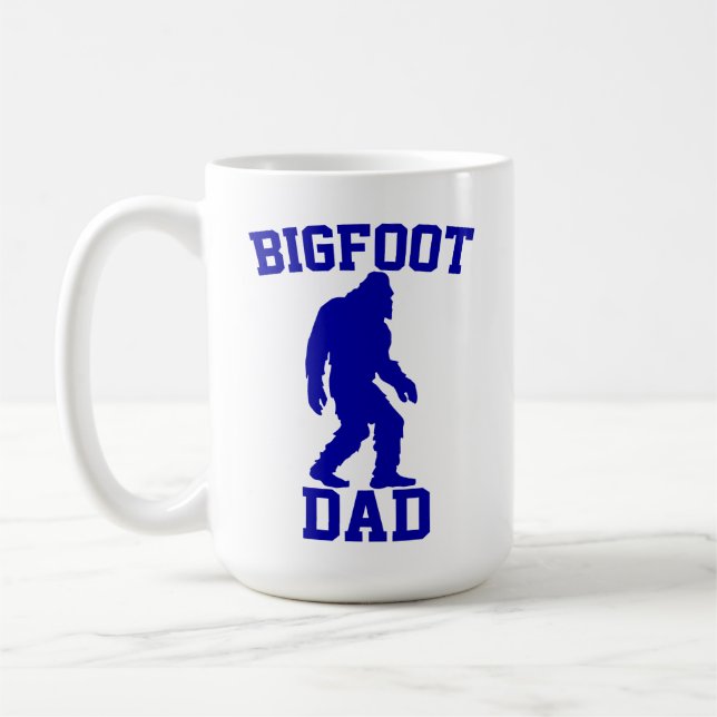 Bigfoot Pappa - Rolig Bigfoot Kaffemugg (Vänster)