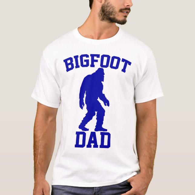 Bigfoot Pappa - Rolig Bigfoot T Shirt (Framsida)