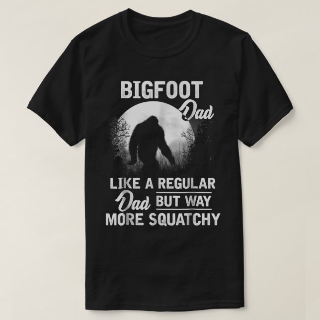 Bigfoot Pappa Rolig Sasquatch Present T Shirt (Design framsida)