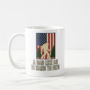 Bigfoot Pappa Vintage Amerikansk Flagga Tröja Desi Kaffemugg