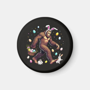 Bigfoot Påskdag Rolig Sasquatch Magnet