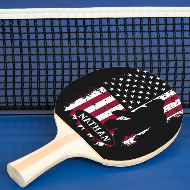 Bigfoot, Patriotic. Pingisracket (Insitu)