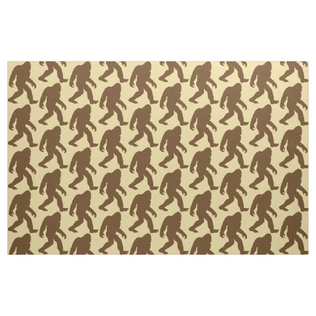 Bigfoot Patterned Beige Tyg (Fat Quarter)