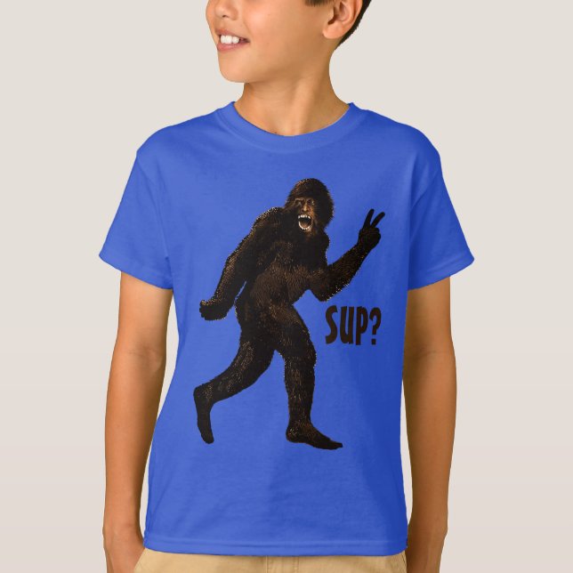 Bigfoot Peace Sup? T Shirt (Framsida)