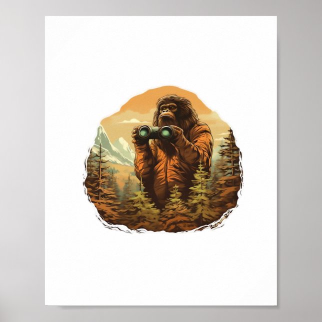 Bigfoot Peek-A-Boo Poster (Framsidan)