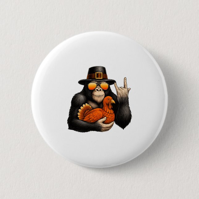 Bigfoot Pilgrim Kalkon Pumpa Thanksgiving Day Bo Knapp (Framsida)