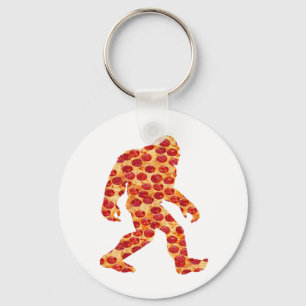 Bigfoot Pizza Nyckelring