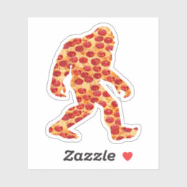 Bigfoot Pizza Sticker Klistermärken