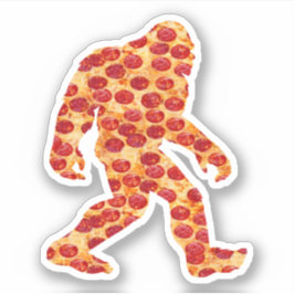 Bigfoot Pizza Sticker Klistermärken