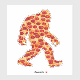 Bigfoot Pizza Sticker Klistermärken