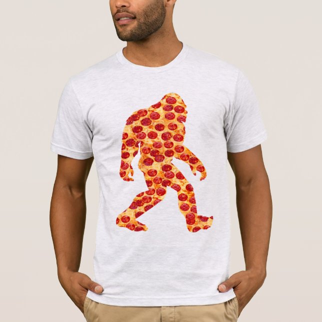 Bigfoot Pizza T Shirt (Framsida)