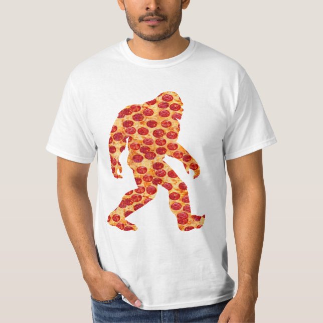 Bigfoot Pizza T Shirt (Framsida)