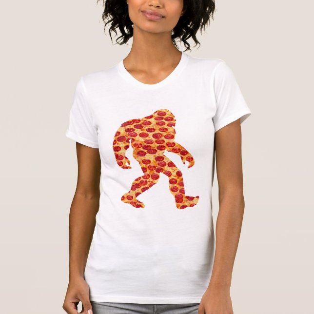 Bigfoot Pizza T Shirt (Framsida)