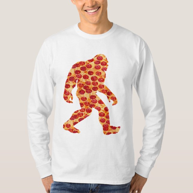 Bigfoot Pizza T Shirt (Framsida)