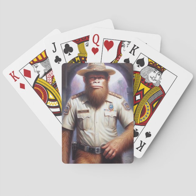 Bigfoot Policeman Casinokort (Baksidan)
