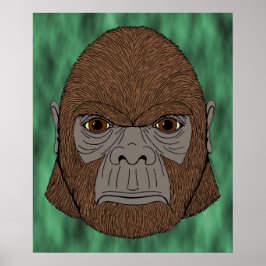 Bigfoot Porträtt 1 (Ape-like) Poster