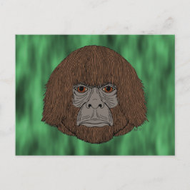 Bigfoot Porträtt 2 (Människolik) vykort