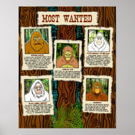 Bigfoot Poster den mest önskade ELE-Officiellen Me