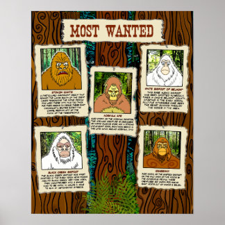 Bigfoot Poster den mest önskade ELE-Officiellen Me