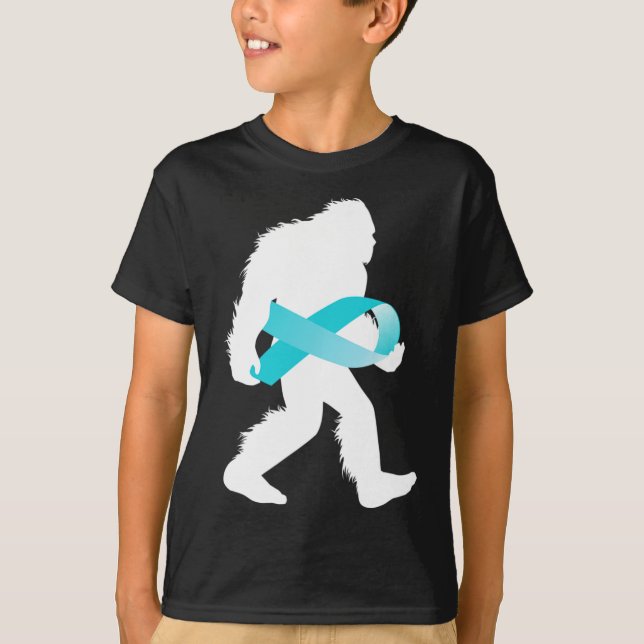 Bigfoot Ptsd Post Traumatic Stressa Disorder Aware T Shirt (Framsida)