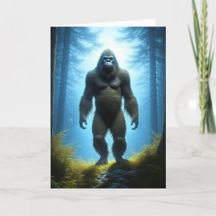 Bigfoot Pun Grattis på födelsedagen Kort