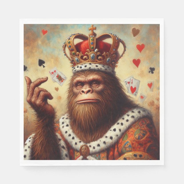 Bigfoot Queen of Hearts Pappersservett (Framsidan)