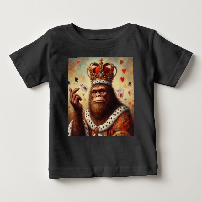 Bigfoot Queen of Hearts T Shirt (Framsida)
