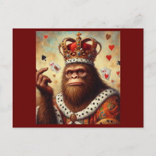 Bigfoot Queen of Hearts Vykort