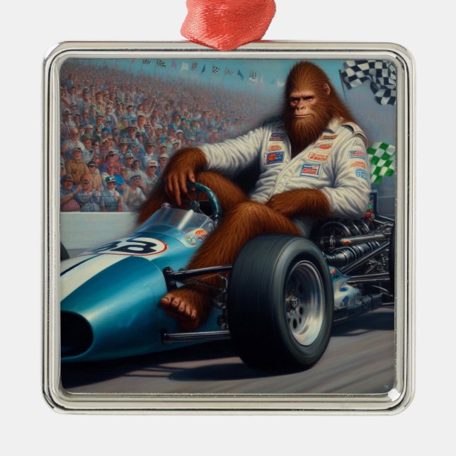 Bigfoot Racecar Julgransprydnad Metall (Framsidan)