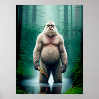 Bigfoot-räknare - 12 x 16 Poster