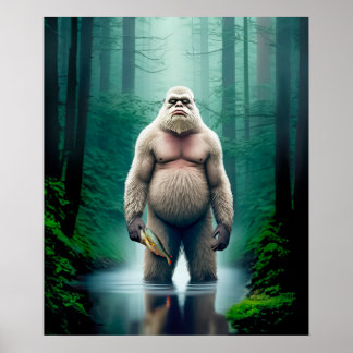 Bigfoot-räknare - 20 x 24 Poster