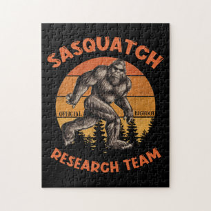 Bigfoot Research Team Retro Vintage Sasquatch Pussel