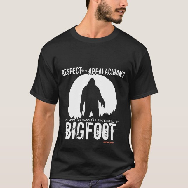 Bigfoot Respektera Appalacherna T Shirt (Framsida)